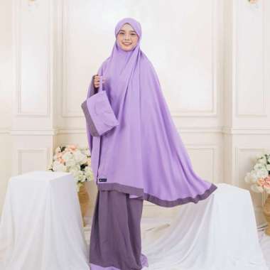MUKENA X ZIANISA MUKENA PLAIN COLLECTION by TAZBIYA Salwa Purple Violet