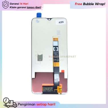 LCD+Touchscreen Oppo A5s / A7/ Realme 3 /3i / A12 Ori Full Set - Hitam - Golden Crown Ori