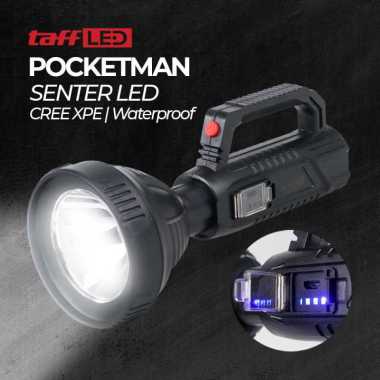 TaffLED Pocketman Senter LED Waterproof USB Recharge Cree XPE