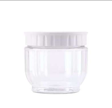 TOPLES PLASTIK WADAH KUE KERING / TOPLES TABUNG BENING TUTUP PUTIH 1000ML - 500ML 500 ML