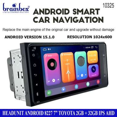 Head Unit Android 7inch Toyota 2GB + 32GB TV Tape Mobil Headunit