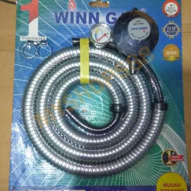 Regulator Selang Kompor Gas Meter Medium WINN GAS PSFR W298M Original