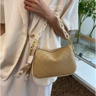 Tas Wanita Incya Embossed Sling Bag 9536-241 by HUER Khaki