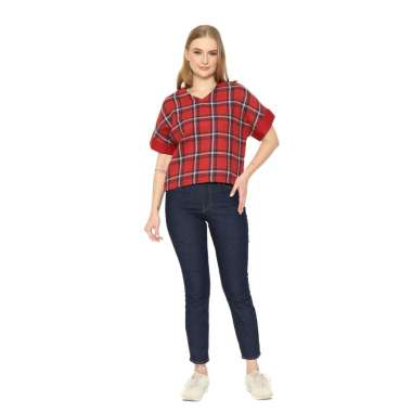 Planet Surf Clothing Kemeja Lengan Pendek Wanita Hitomi Ladies Shirt Planet Surf M