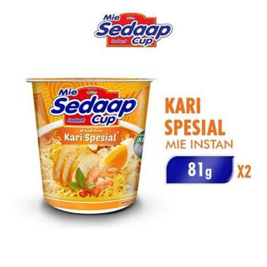 SEDAP MIE CUP MI KUAH KARI SPC AS
