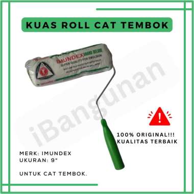 Kuas Roll IMUNDEX 9" Besar / Big Paint Roller | Kuas Roll Cat Tembok