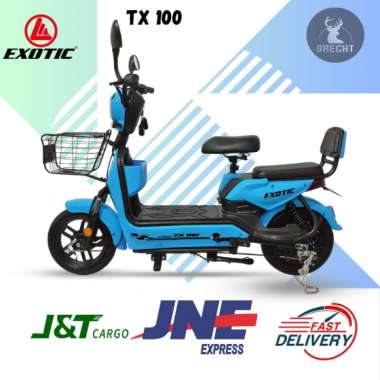 Sepeda Listrik EXOTIC GROZA TX 100 500 Watt Electric TX100 hitam
