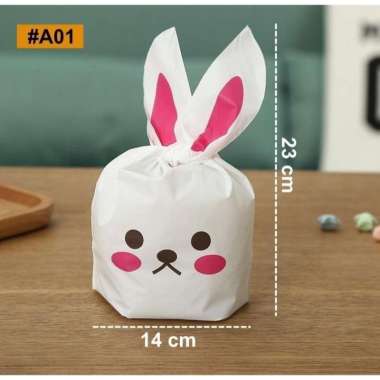 aiGooTan - (ISI 10) GOODIE BAG IKAT 14x23 - Plastik Kemasan Ultah Hampers Tas Snack Bingkisan Birthd