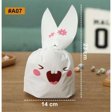 aiGooTan - (ISI 10) GOODIE BAG IKAT 14x23 - Plastik Kemasan Ultah Hampers Tas Snack Bingkisan Birthd