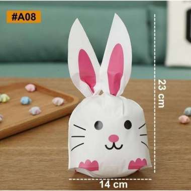 aiGooTan - (ISI 10) GOODIE BAG IKAT 14x23 - Plastik Kemasan Ultah Hampers Tas Snack Bingkisan Birthd