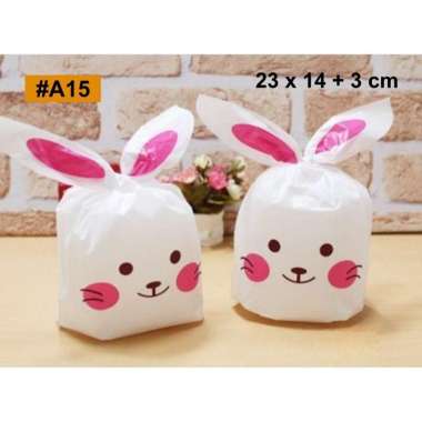 aiGooTan - (ISI 10) GOODIE BAG IKAT 14x23 - Plastik Kemasan Ultah Hampers Tas Snack Bingkisan Birthd