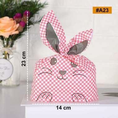 aiGooTan - (ISI 10) GOODIE BAG IKAT 14x23 - Plastik Kemasan Ultah Hampers Tas Snack Bingkisan Birthd