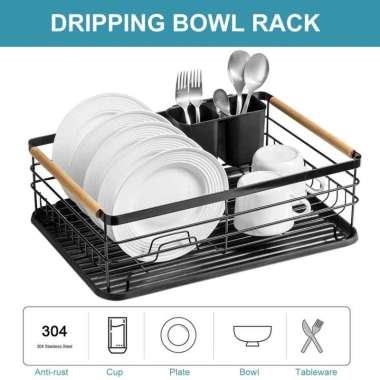 PAMIJUJU Rak Pengering Cuci Piring Kitchen Drain Basket MY001 Rak Anak Plastik Gantung Baju Makeup K