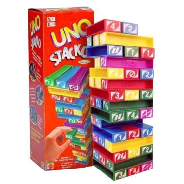 UNO Stacko / Permainan Board Game / Uno stacko Balok Susun Edukasi