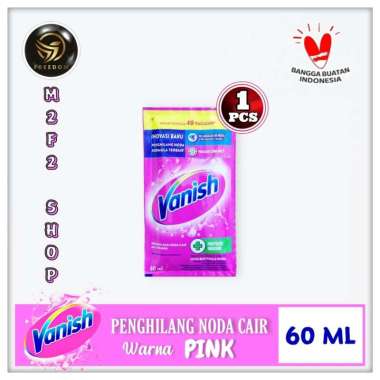 Vanish Liquid | Pemutih Cair Penghilang Noda Pakaian Sachet - 60 ml (Kemasan Satuan) Pink