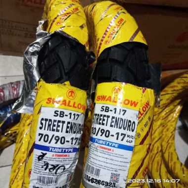 Ban Luar Swallow sepasang Depan Belakang Tube Type 70/90 -17 & 80/90 - 17 Motor Supra - Revo Absolut