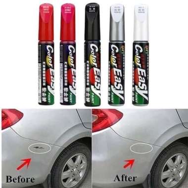 Color Easy Cat Spidol Penghilang Baret Lecet Mobil Motor Car Paint Pen Abu-abu