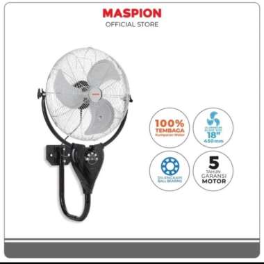 wall fan Maspion power fan Maspion pw 1802 kipas dinding remote besi