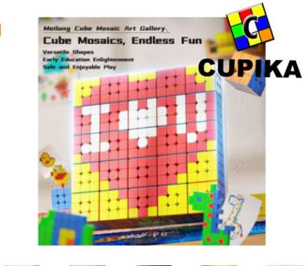 Rubik Moyu Cube Mosaic mozaic Gallery 3x3 / 5x5 / 10x10 Stickerless 10x10 (3.0cm)