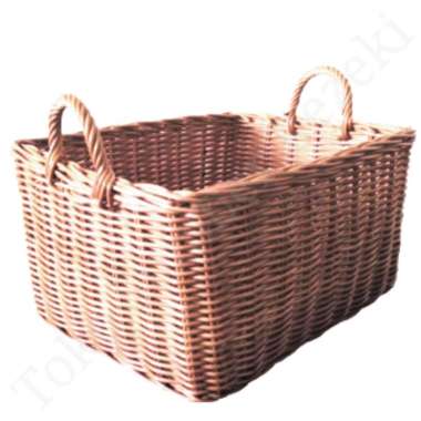 Keranjang Rotan Parcel Box Vas Persegi Container Kotak Kayu Anyaman