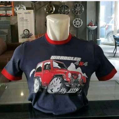 Kaos otomotif Wrangler unisex