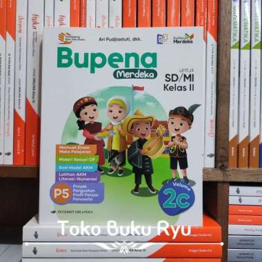 Buku Bupena Merdeka 2C Kelas 2 SD Kurikulum Merdeka Erlangga Multivariasi Multicolor