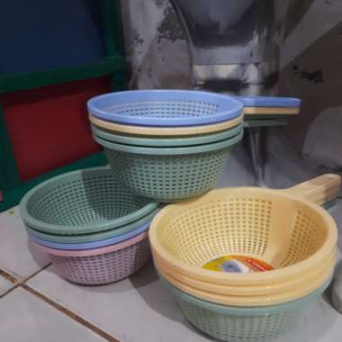 Baskom Saringan Mie Gagang Plastik Yoshikawa