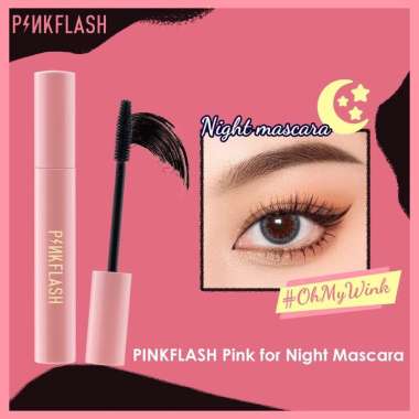 PINKFLASH | Pinkflash Oilproof Curl Mascara | Day Mascara | Night Mascara Night (Pink)