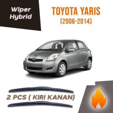 WIPER HYBRID TOYOTA YARIS BAKPAO OLD COATING GRAPHITE SEPASANG
