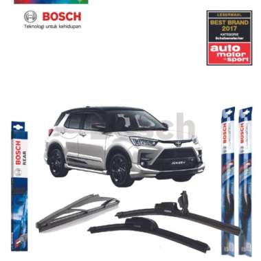 WIPER MOBIL FRAMELESS TOYOTA RAIZE DEPAN BELAKANG BOSCH