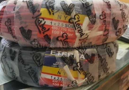 kabel tunggal NYA 2.5mm eterna 100meter