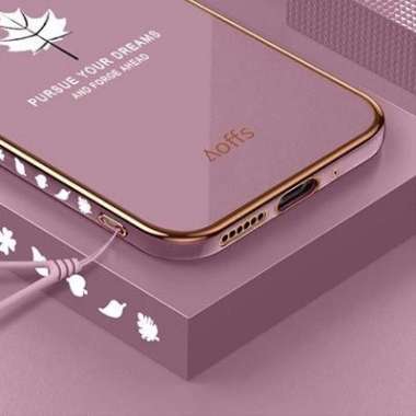 Promo Case Maple Oppo Reno 5F Softcase Plating Terbaru Reno 5F Ungu