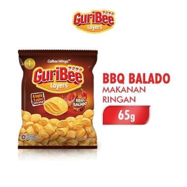 GURIBEE Snack rasa BBQ Balado 65 gr