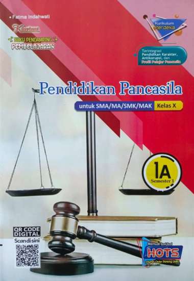 Buku LKS KHARISMA ZAMRUD PUTRA NUGRAHA SMA/MA Kelas 10 Merdeka Ganjil 2024/2025-Original PKN