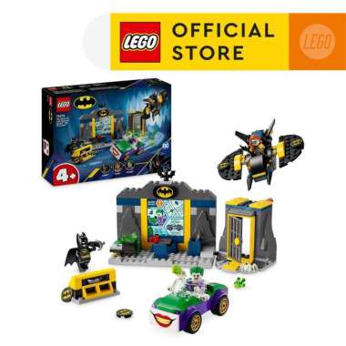 LEGO Super Heroes 76272 The Batcave with Batman, Batgirl and The Joker (184 Pieces), Building Block,