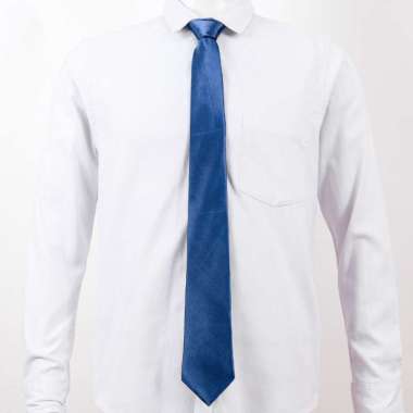 Dasi Formal Pria Satin Untuk Jas dan Kemeja Navy Blue