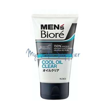 Biore Mens Facial Foam Cool Oil Clear / Bright Energy 100ml Cool Oil Clear
