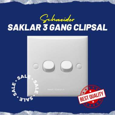 Schneider Saklar Seri Clipsal 2 Gang Mata Classic Sakelar 2G 1 Way