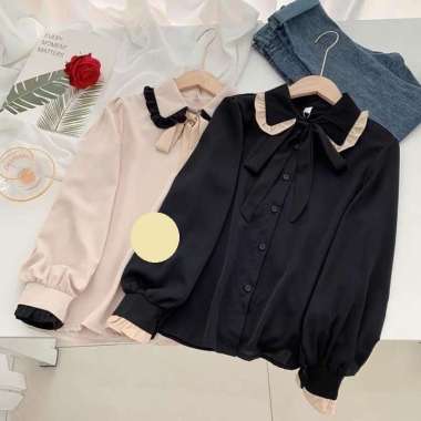 BEST SELLER 2 WARNA KEMEJA THALIA BLOUSE - ALISBA BLOUSE TOP - RIESA BLOUSE FIT L Thalia(coksu)