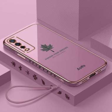 Promo Case Maple Vivo Y20 / Y20s / Y20i / Y12s Softcase Plating Terbaru Vivo Y12s Ungu