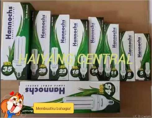 Hannoch PLC 45 watt bohlam lampu hemat energi