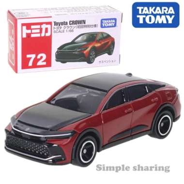 TOMICA TOYOTA CROWN RED BLACK TAKARA TOMY #72 DIECAST MOBIL SUV HATCHBACK CITY CAR CROSSOVER CARS KA