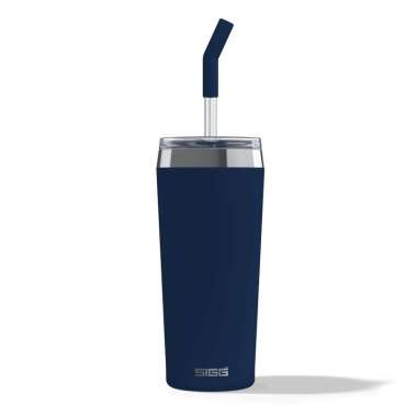 SIGG Tumbler with Straw Botol Minum dengan Sedotan Helia Night Ink 600 mL