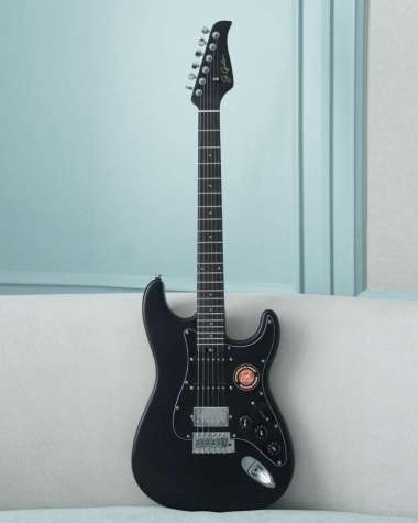 JS Guitars JS ST HSS Munsell Series Black Doff Electric Guitar