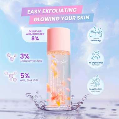 Pomeglow Glow Up AHA Booster Exfoliating Toner for Face & Body | Exfo Toner Pomeglow Toner 8%