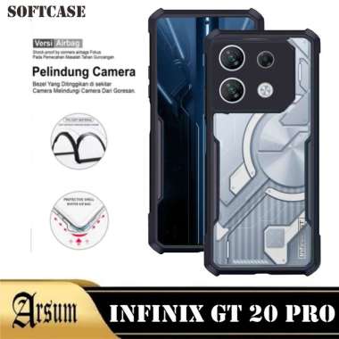 Case Shockproof INFINIX GT 20 PRO Silikon Ponsel Transparan Camera Protect INF GT 20 PRO