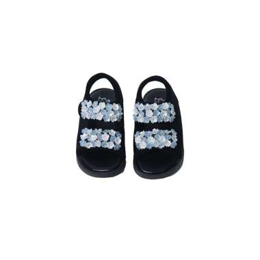 [MARIO KIDS] OWLIE ELLIE KIYOMI | Sepatu Sandal Anak Perempuan Sakura Flower 27 BLUE