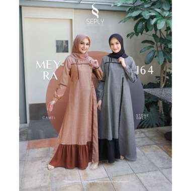 DRESS ONLY SEPLY ORIGINAL MEYRA 164 STONE GREY MEYRA 164 CAMEL GAMIS DEWASA GAMIS SEPLY GAMIS KELUAR