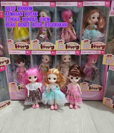 OEM MAINAN BONEKA CANTIK KOREA ANAK PEREMPUAN BABY DOLL PRINCESS DOLL 15CM