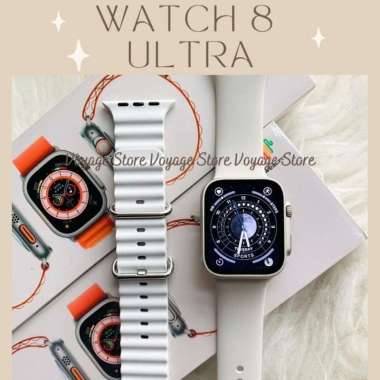 Smartwatch 8 ULTRA NFC 2.05 inch HD Screen jam tangan IWO ios Android 2 strap